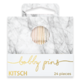 White Marble Matchbook Bobby Pins