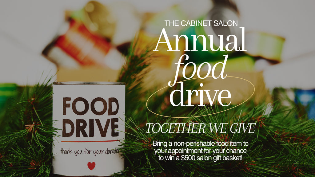 Together We Give — The Cabinet Salon’s Annual Holiday Food Drive
